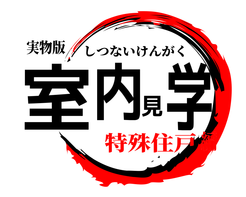 実物版 室内見学 しつないけんがく 特殊住戸編
