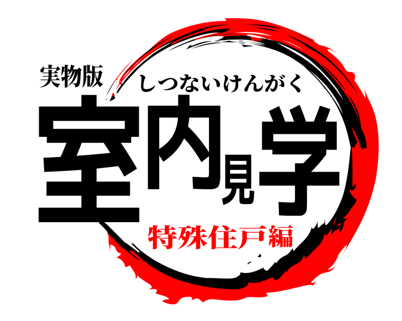 実物版 室内見学 しつないけんがく 特殊住戸編