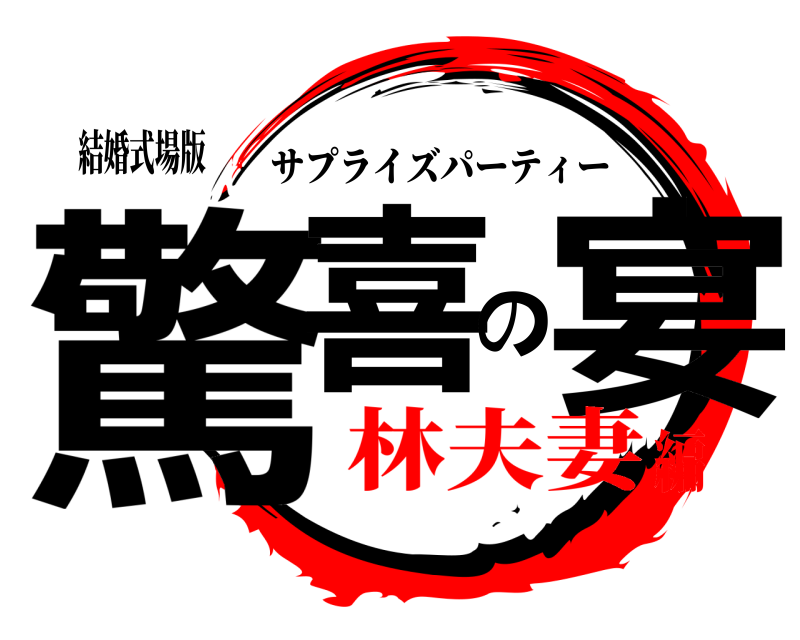 結婚式場版 驚喜の宴 サプライズパーティー 林夫妻編