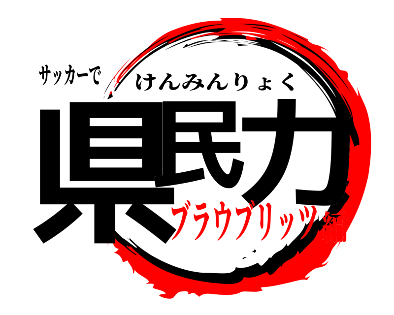 サッカーで 県民 力 けんみんりょく ブラウブリッツ編