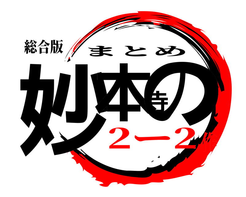 総合版 妙本寺の まとめ 2ー2作