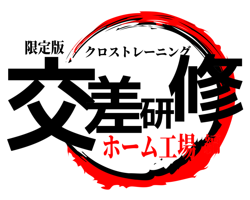 限定版 交差研修 クロストレーニング ホーム工場編