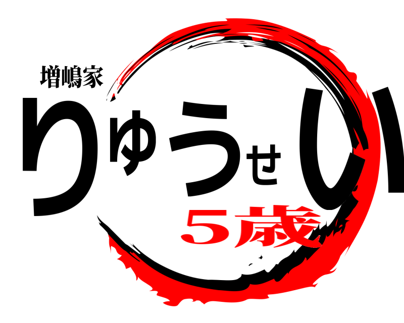 増嶋家 りゅうせい  5歳