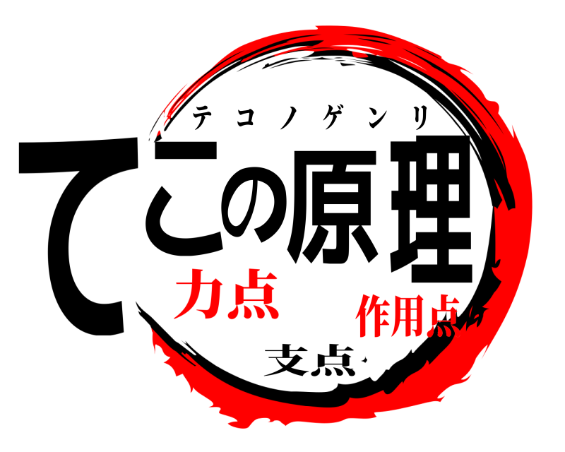 支点 てこの原理 テコノゲンリ 力点作用点