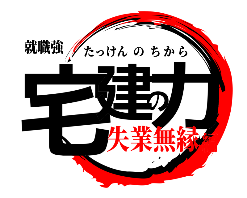 就職強 宅建の力 たっけんのちから 失業無縁編