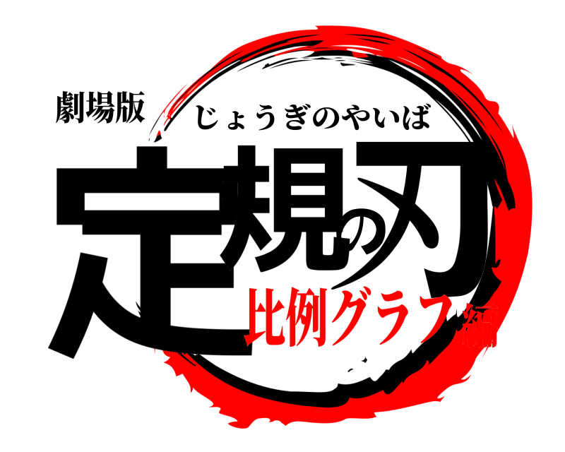 劇場版 定規の刃 じょうぎのやいば 比例グラフ編