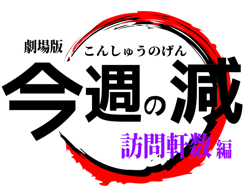 劇場版 今週の減 こんしゅうのげん 訪問軒数編