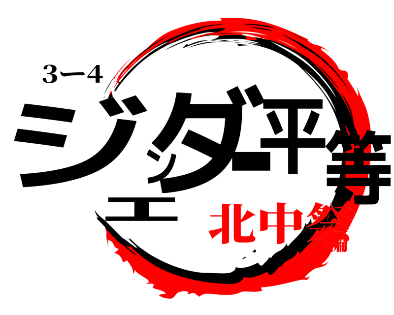 3ー4 ジェンダー平等  北中祭編