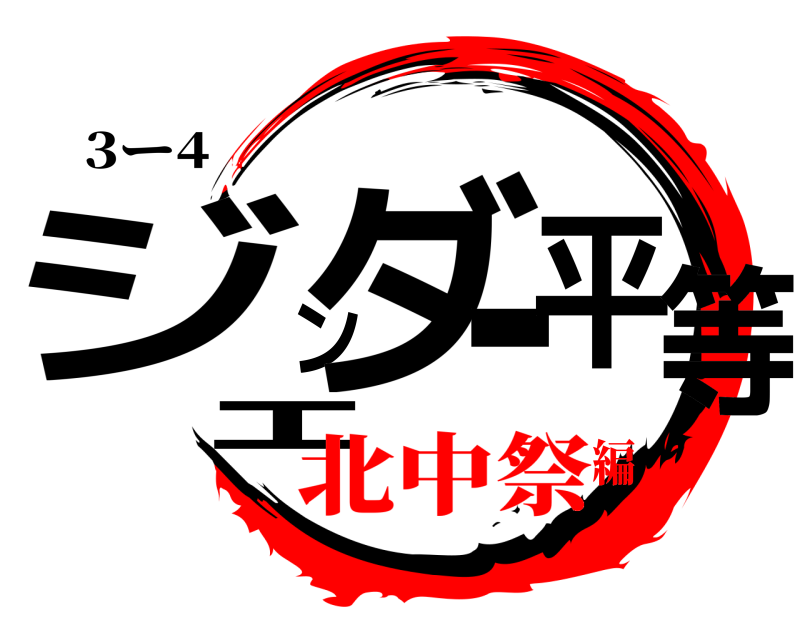 3ー4 ジェンダー平等  北中祭編