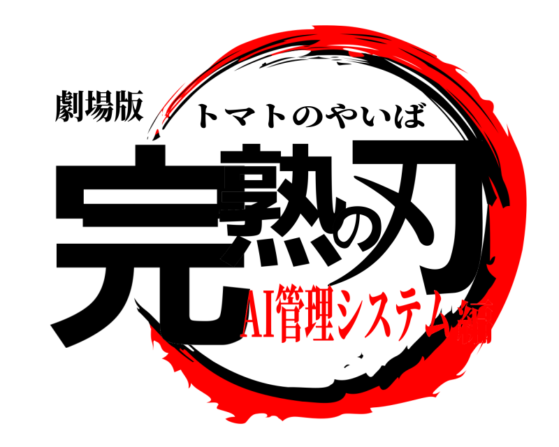 劇場版 完熟の刃 トマトのやいば AI管理システム編