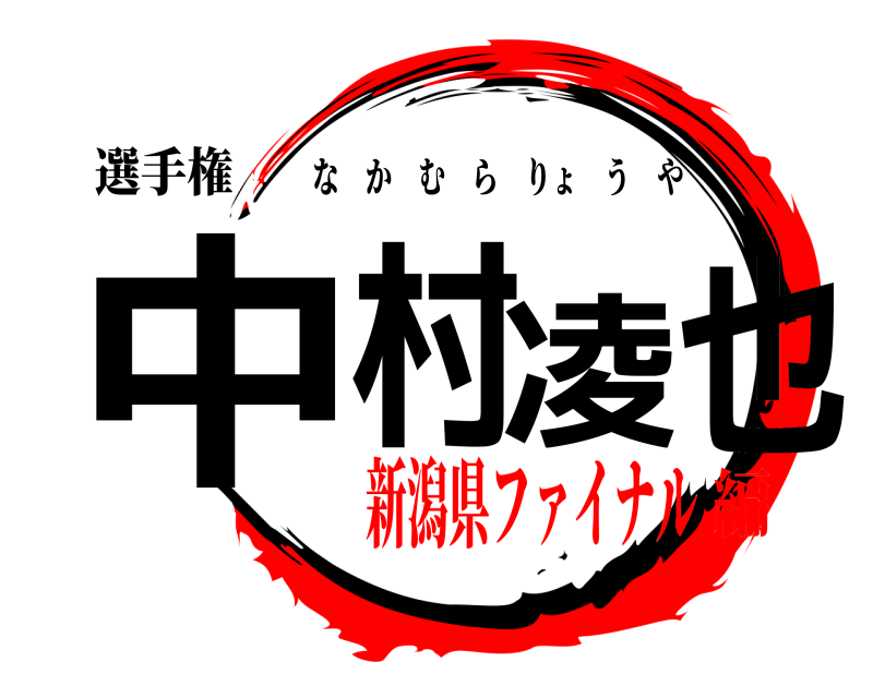 選手権 中村凌也 なかむらりょうや 新潟県ファイナル編