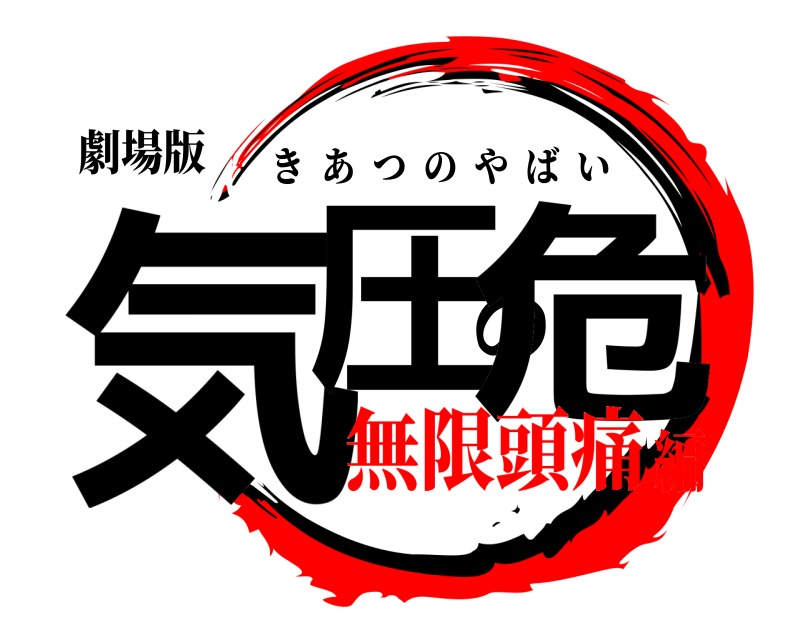 劇場版 気圧の危 きあつのやばい 無限頭痛編