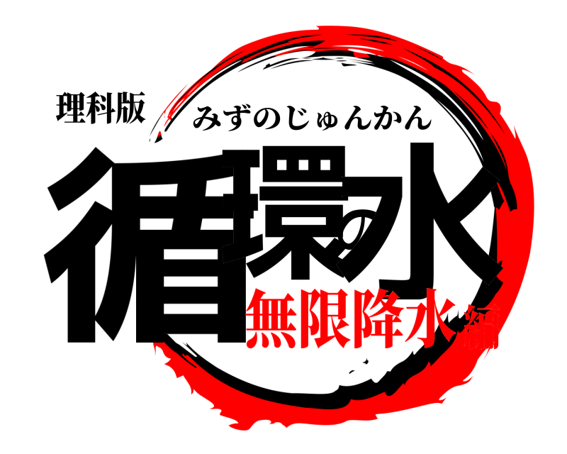 理科版 循環の水 みずのじゅんかん 無限降水編