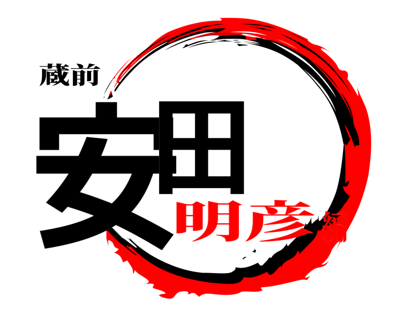 蔵前 安田  明彦編