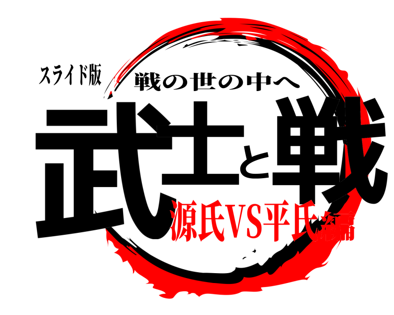 スライド版 武士と戦 戦の世の中へ 源氏VS平氏編