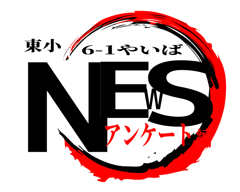東小 NEWS 6-1やいば アンケート編