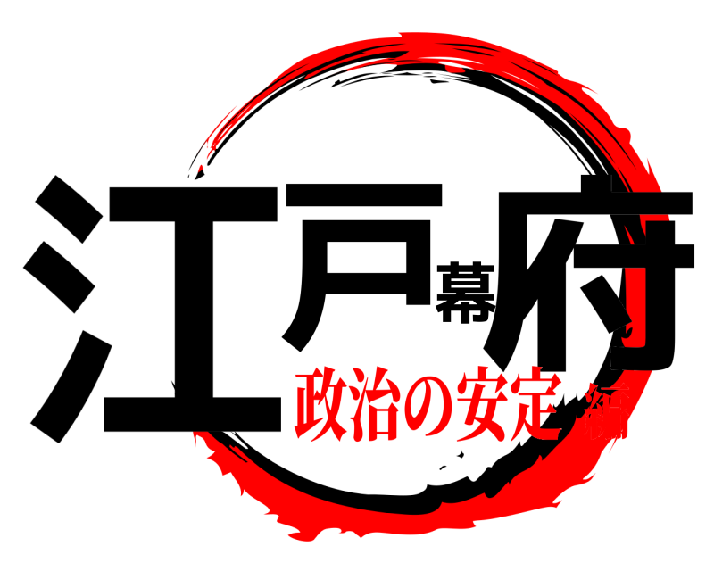  江戸幕府  政治の安定編