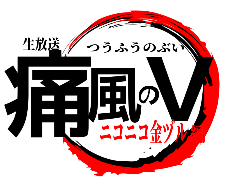 生放送 痛風のV つうふうのぶい ニコニコ金ヅル編