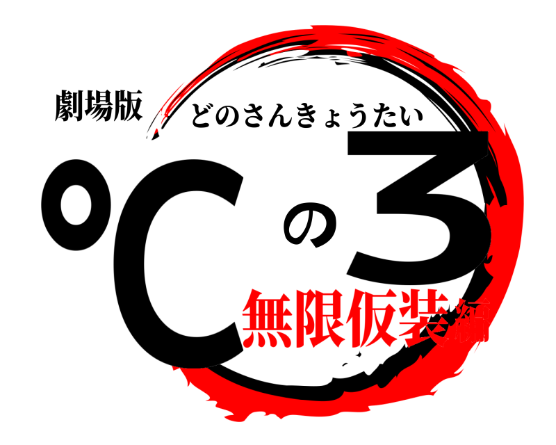 劇場版 ℃ の3 どのさんきょうたい 無限仮装編
