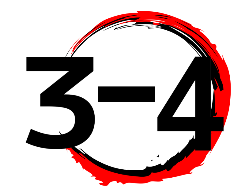  3‐4  