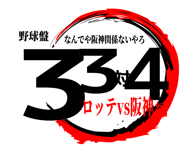 野球盤 33対４ なんでや阪神関係ないやろ ロッテvs阪神編