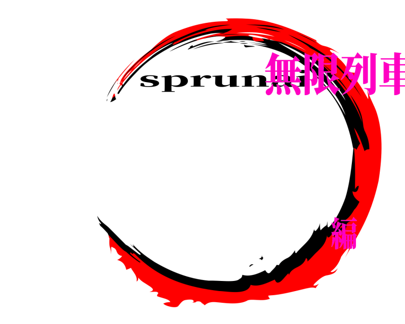   sprunai 無限列車編