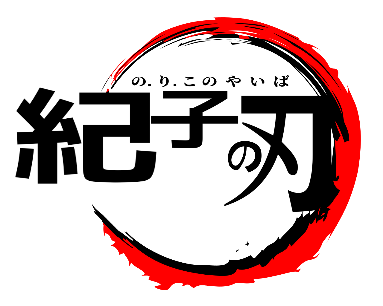 紀子の刃 の. り. このやいば