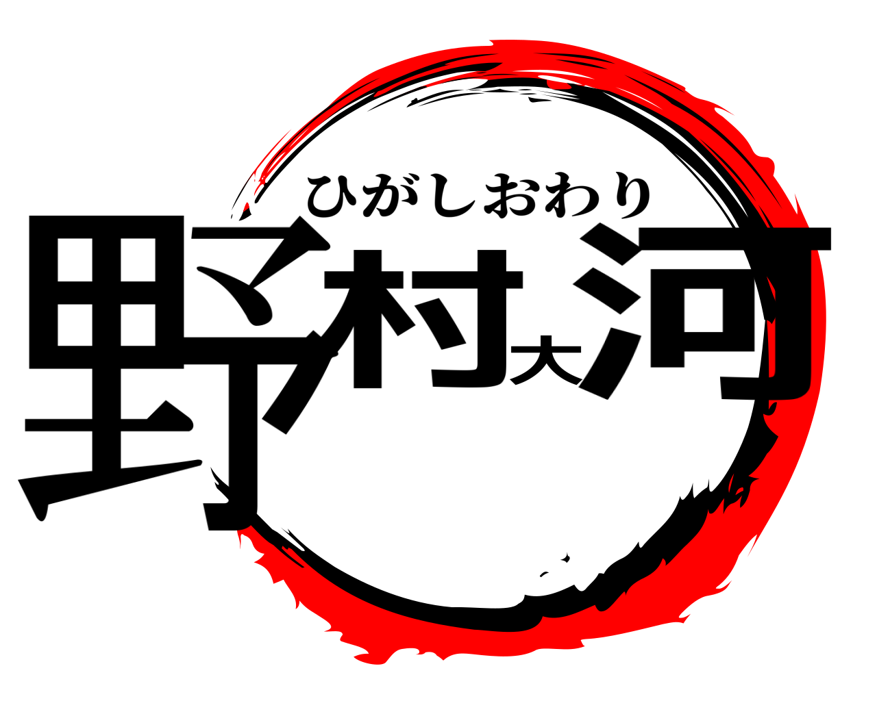 野村大河 ひがしおわり