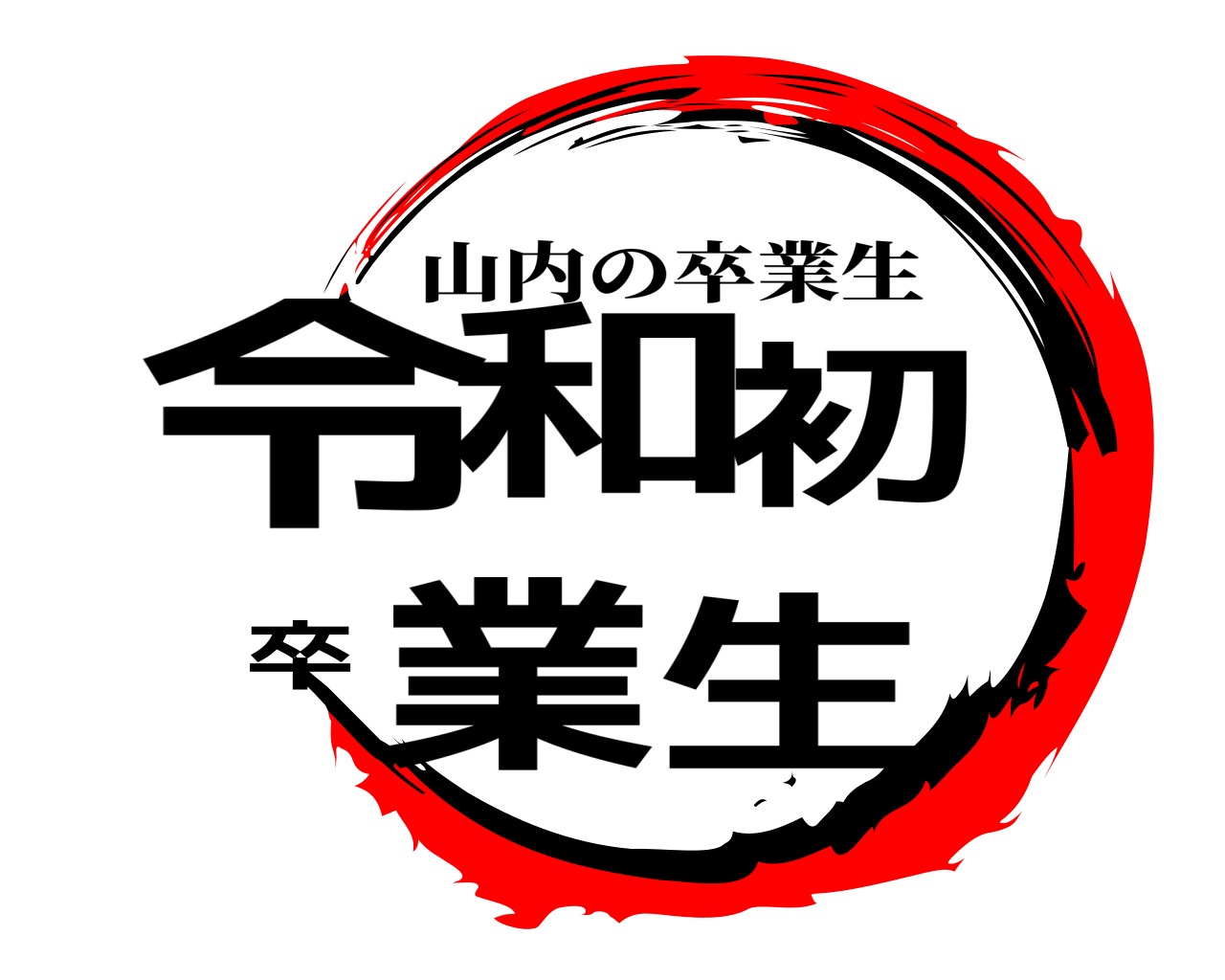 令和初卒業生 山内の卒業生