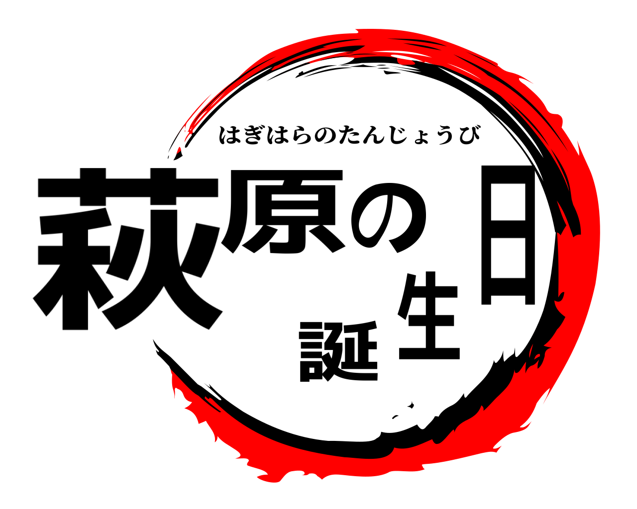 萩原の誕生日 はぎはらのたんじょうび