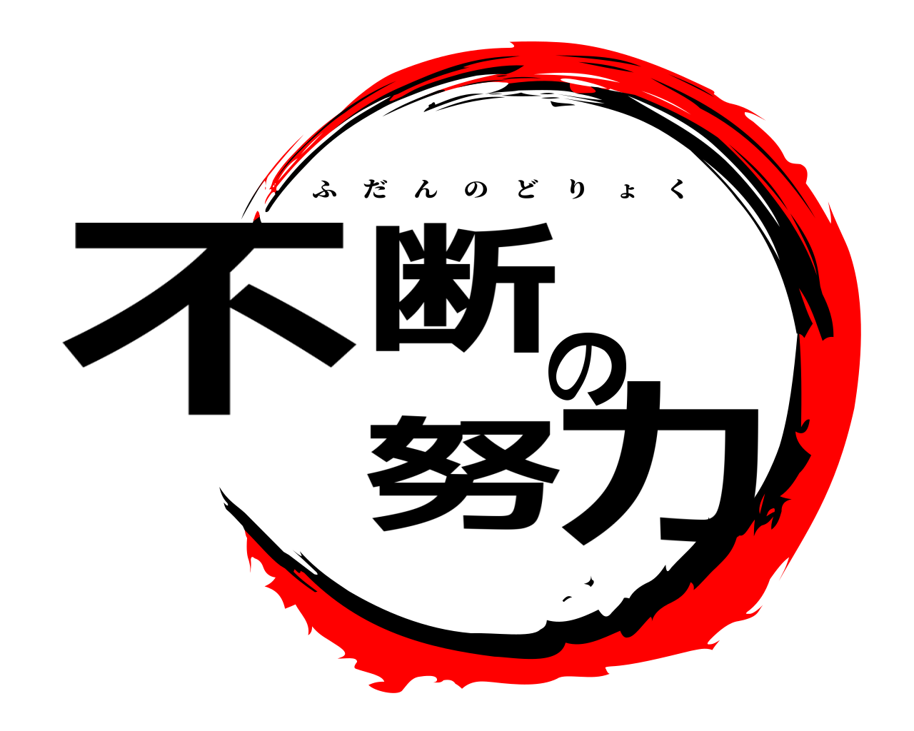 不断の努力 ふだんのどりょく