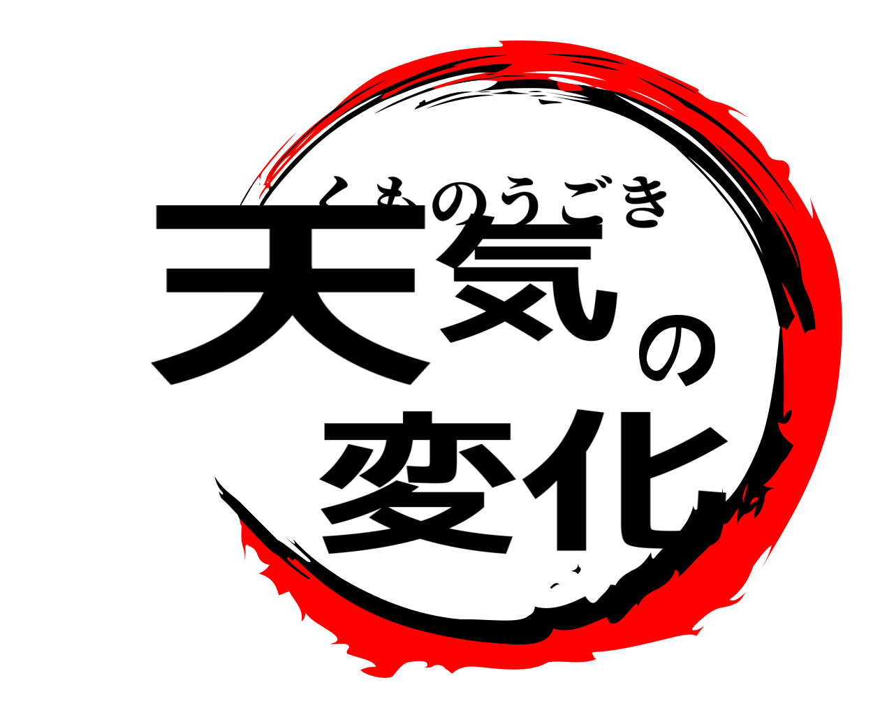 天気の変化 くものうごき