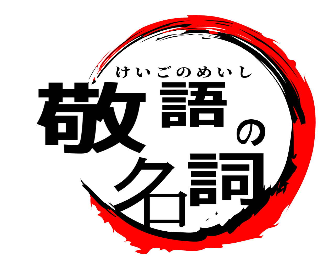 敬語の名詞 けいごのめいし