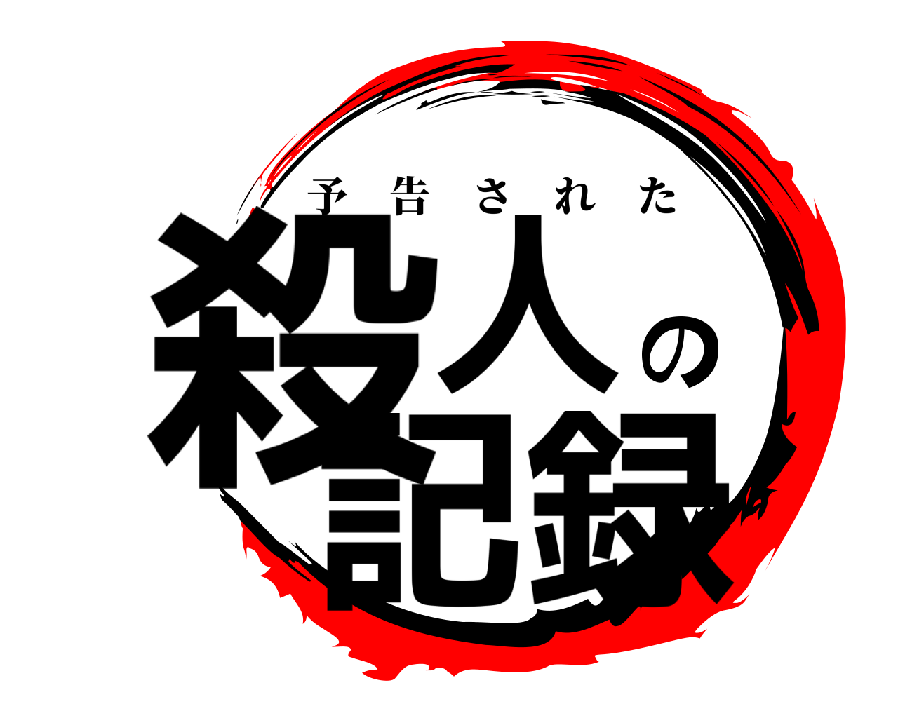 殺人の記録 予告された