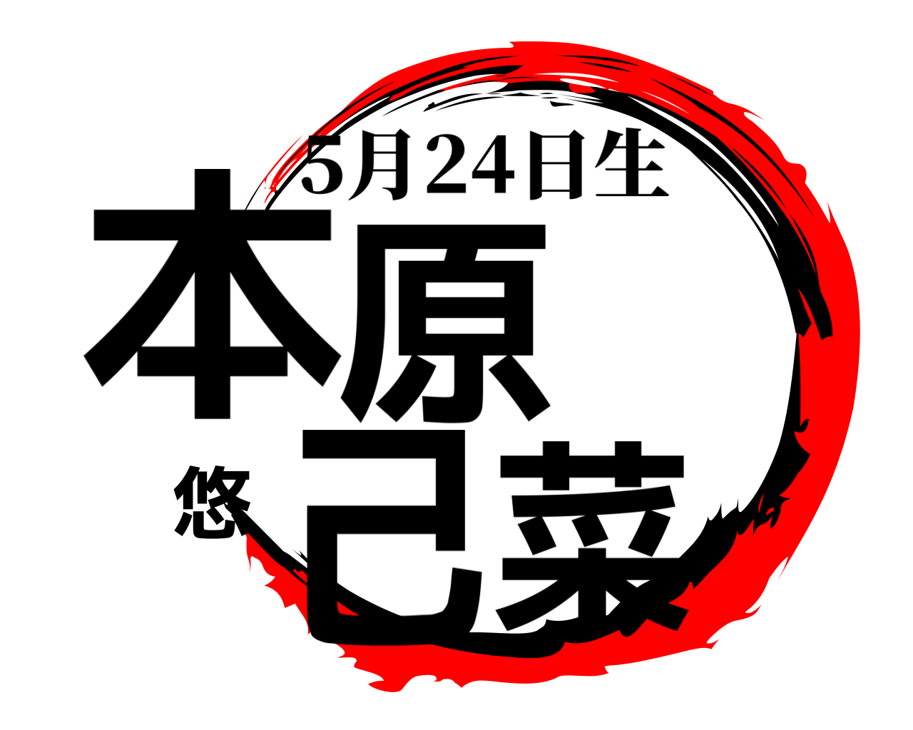 本原 悠己菜 5月24日生