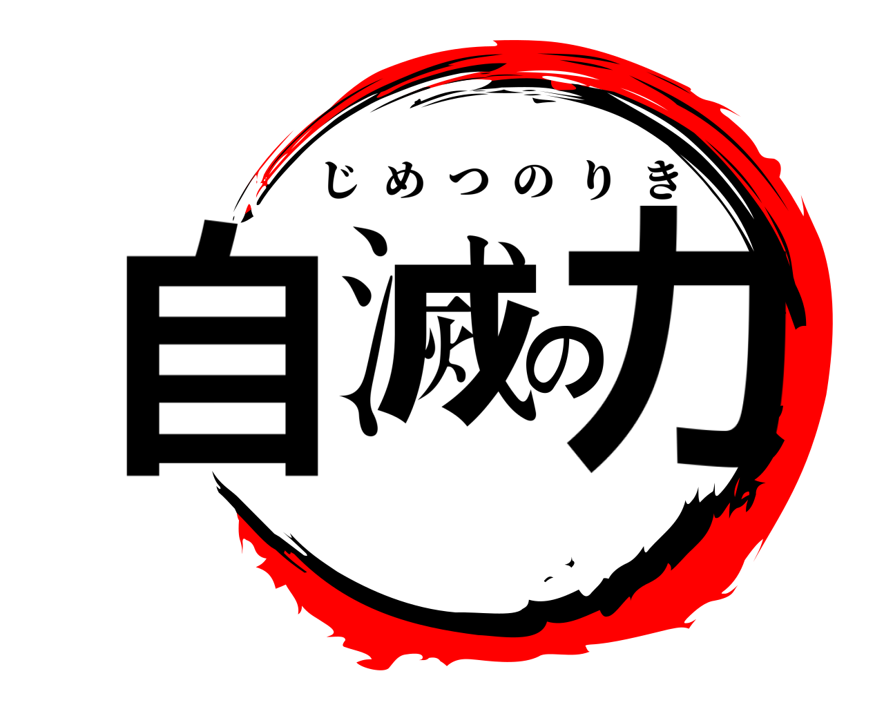 自滅の力 じめつのりき