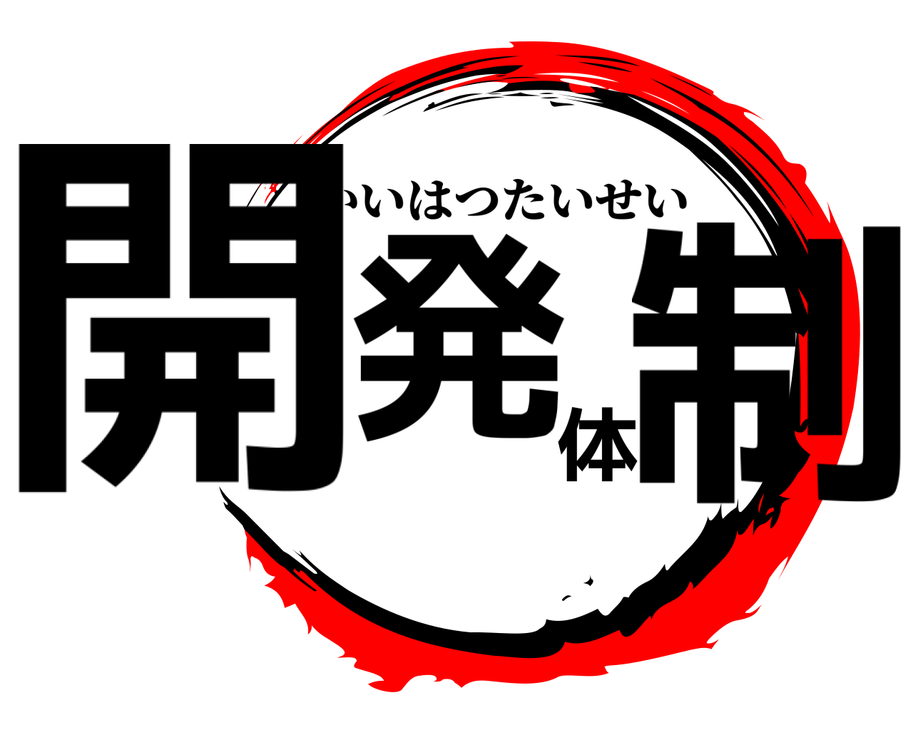 開発体制 かいはつたいせい