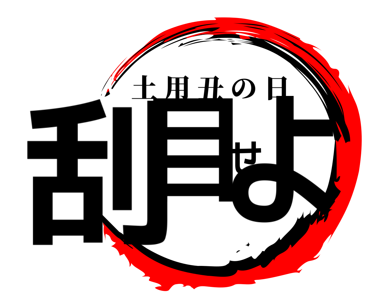 刮目せよ 土用丑の日