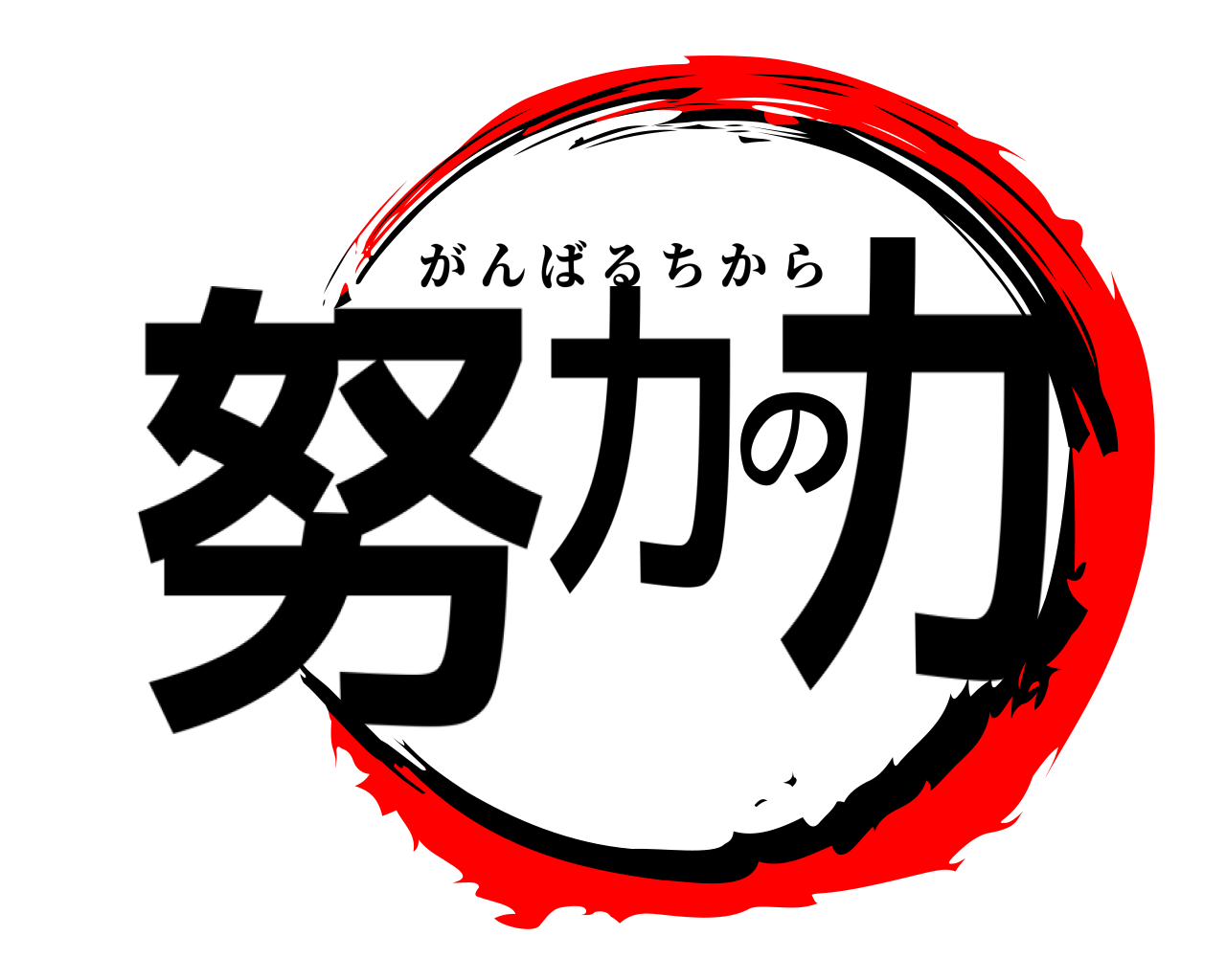 努力の力 がんばるちから