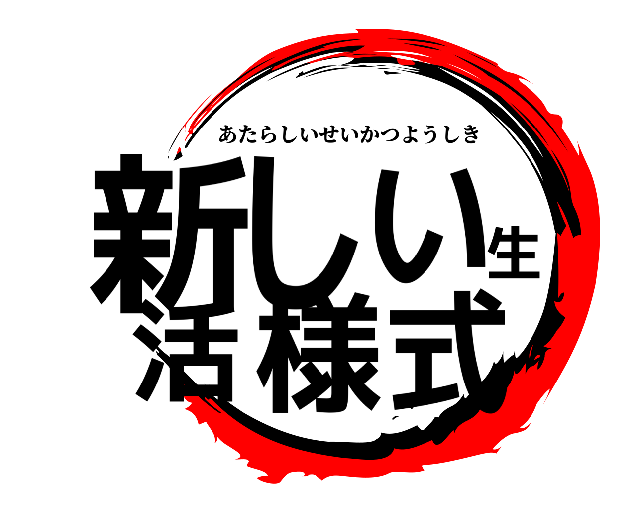 新しい生活様式 あたらしいせいかつようしき