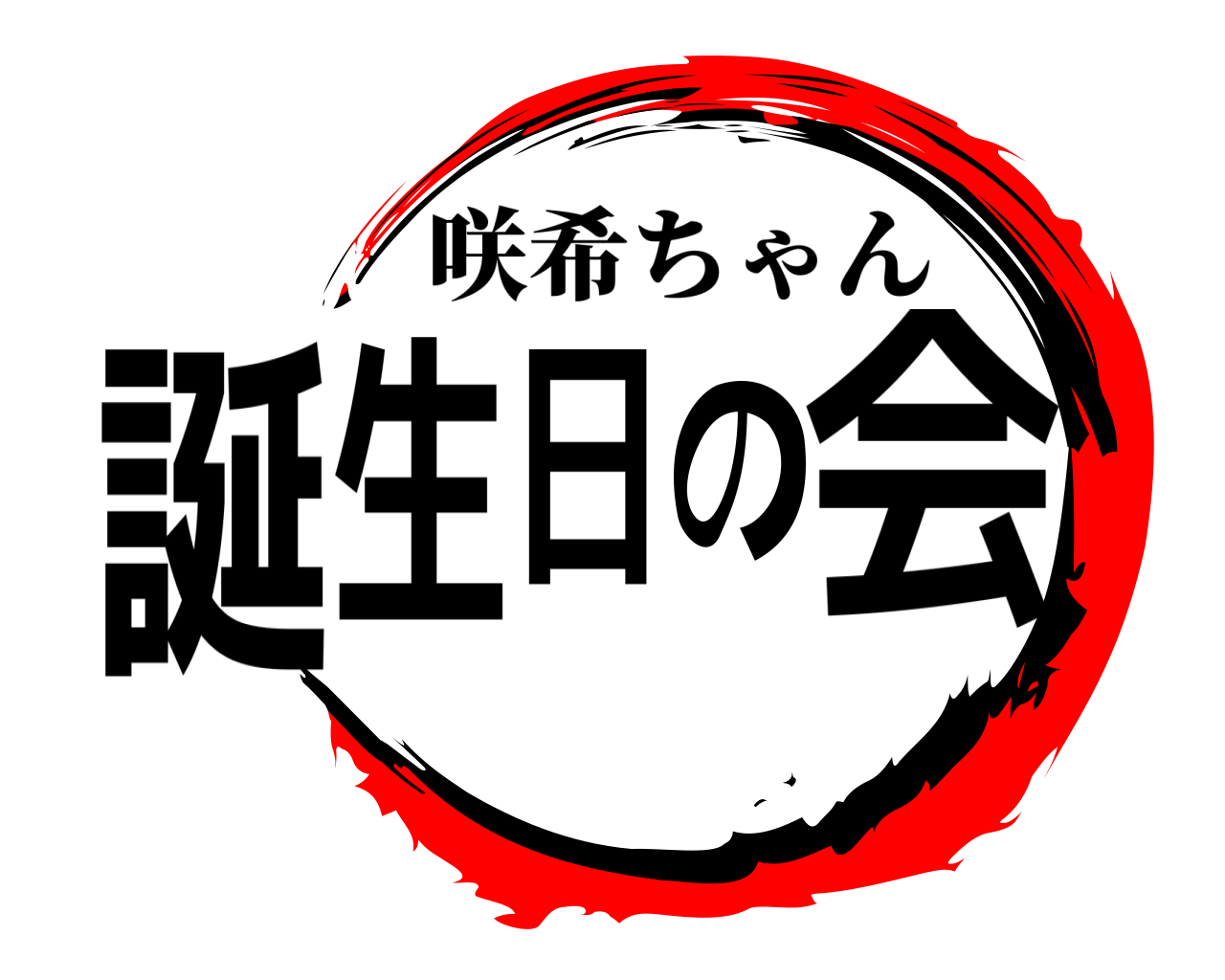 誕生日の会 咲希ちゃん