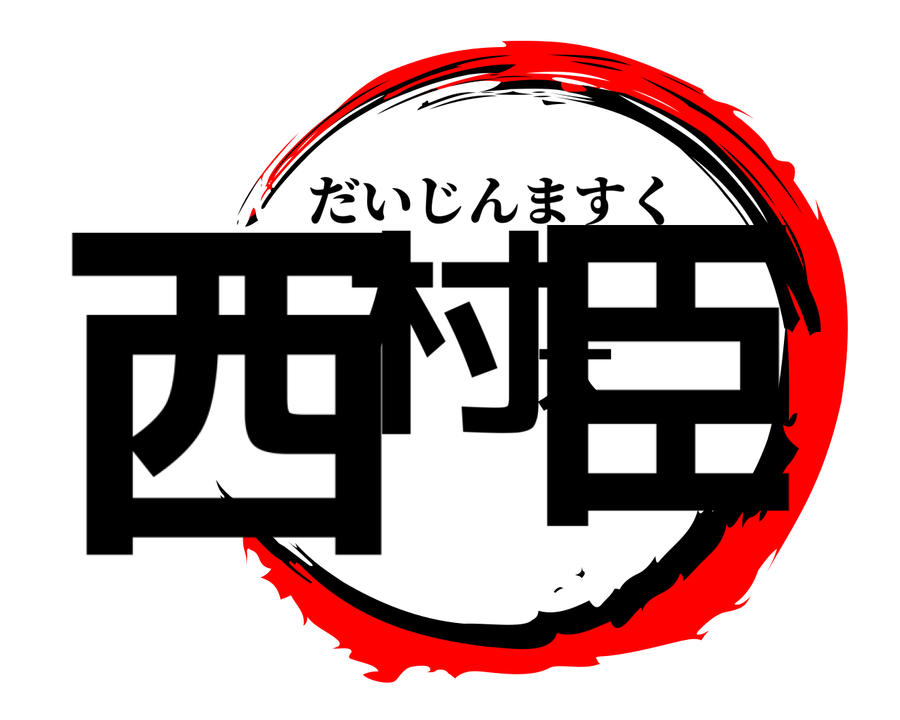西村大臣 だいじんますく