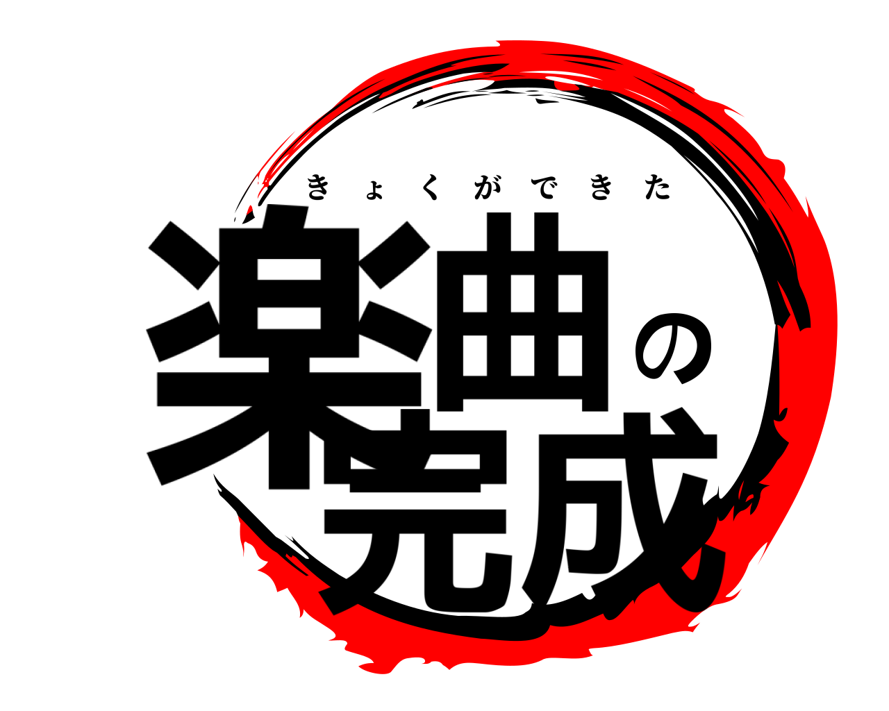 楽曲の完成 きょくができた