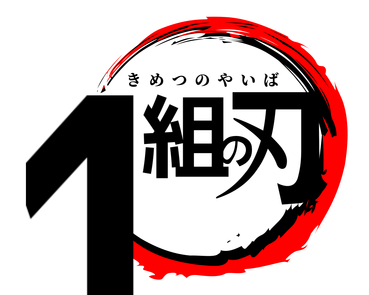 1組の刃 きめつのやいば
