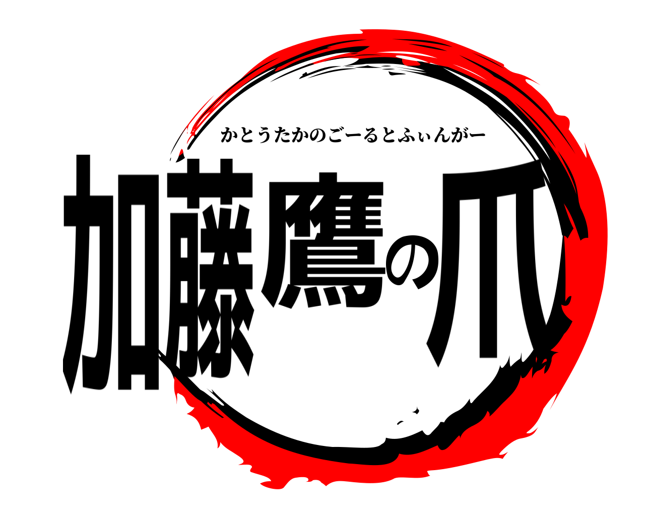 加藤鷹の爪 かとうたかのごーるとふぃんがー