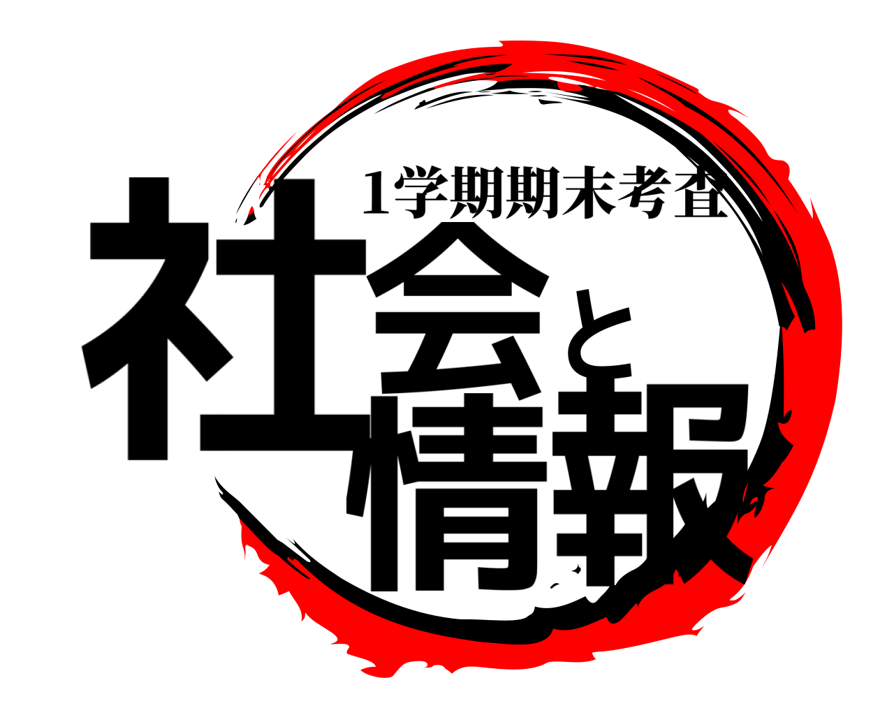 社会と情報 1学期期末考査