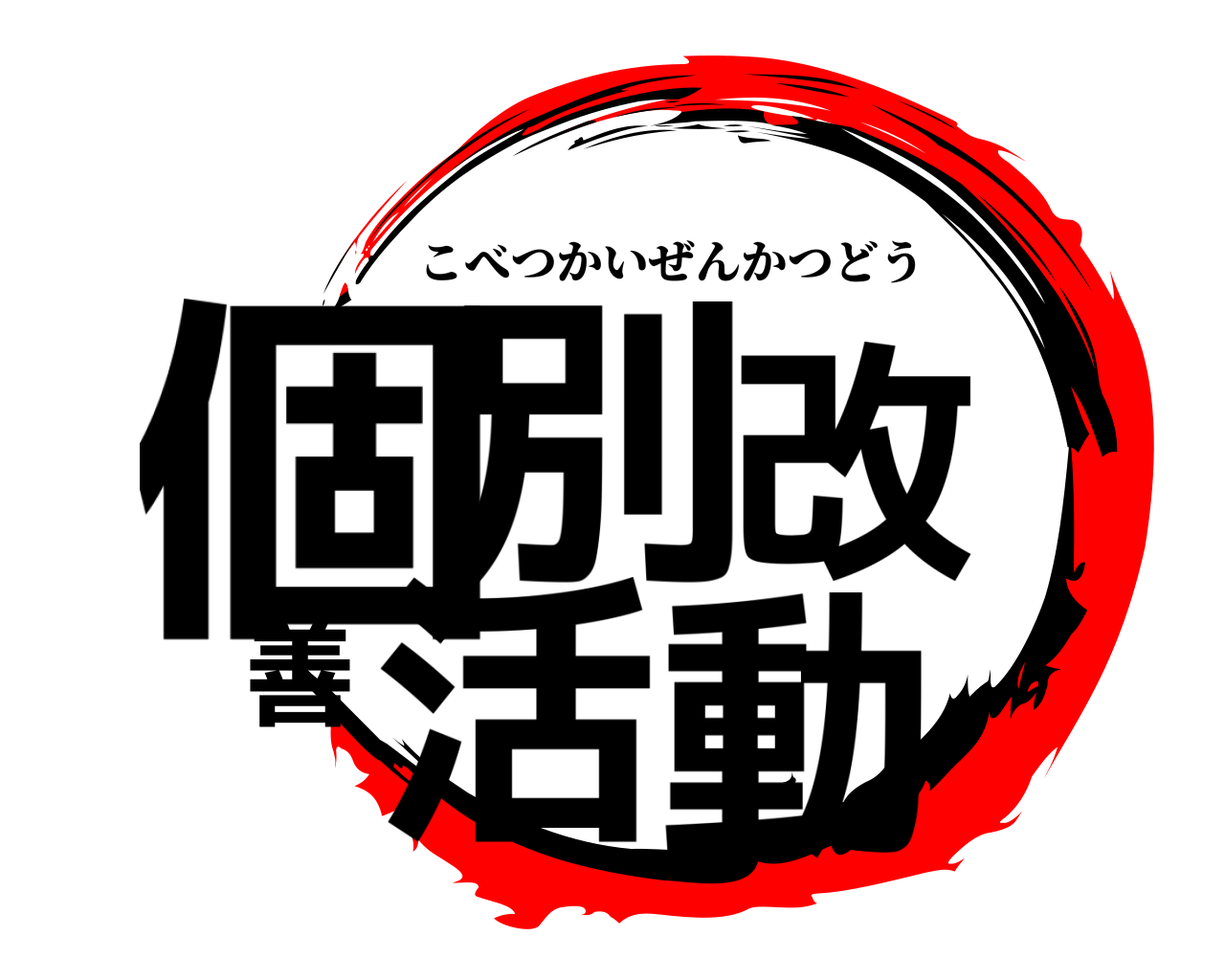 個別改善活動 こべつかいぜんかつどう
