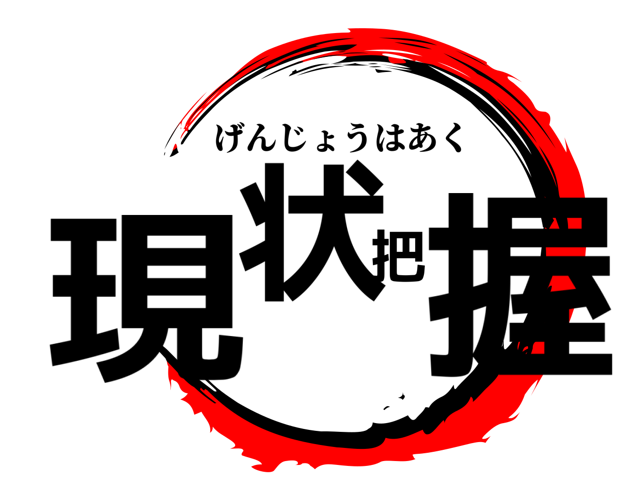 現状把握 げんじょうはあく