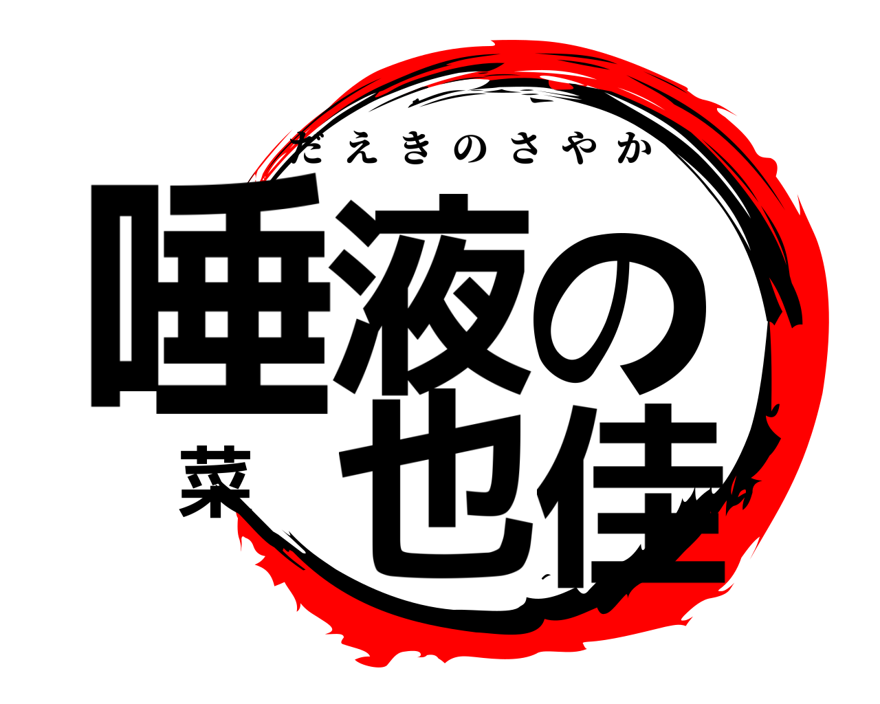 唾液の菜也佳 だえきのさやか