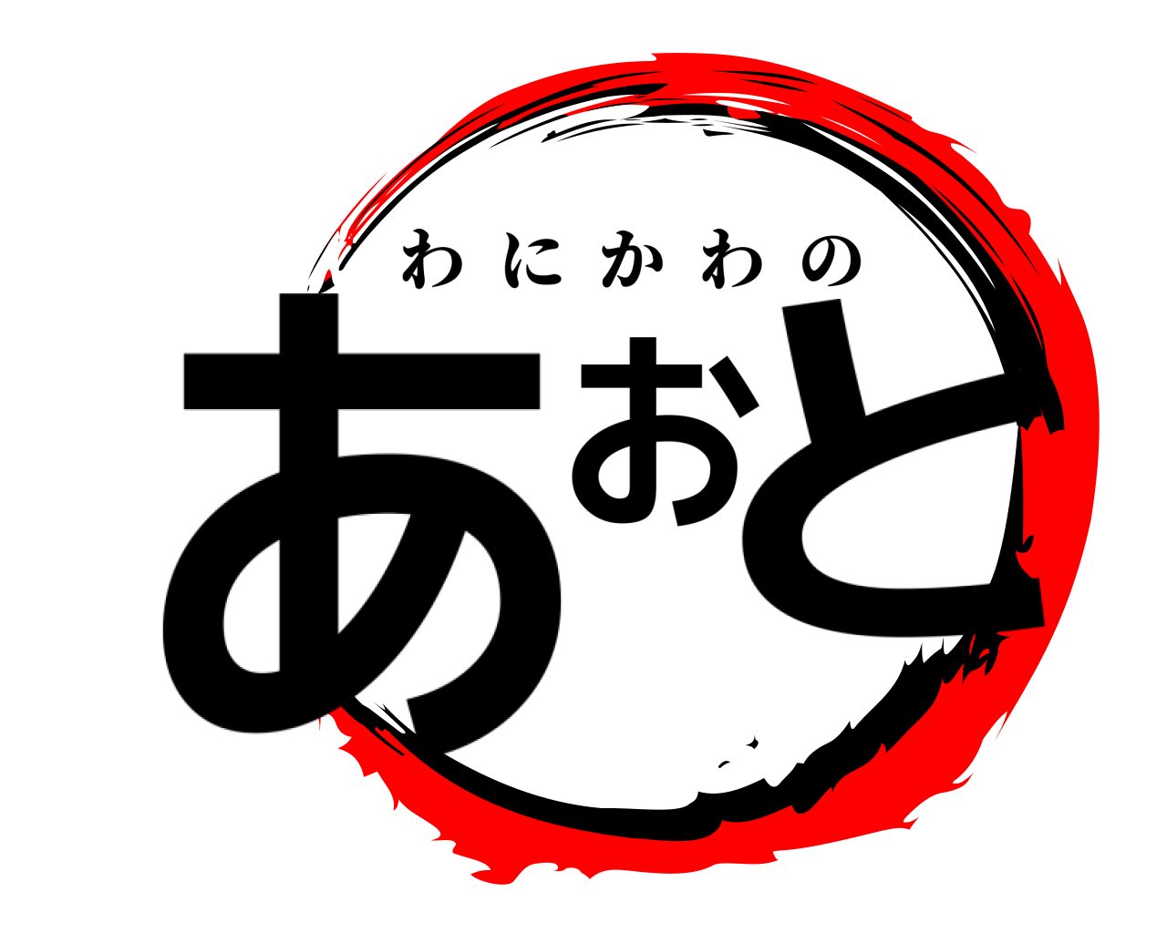 あおと わにかわの